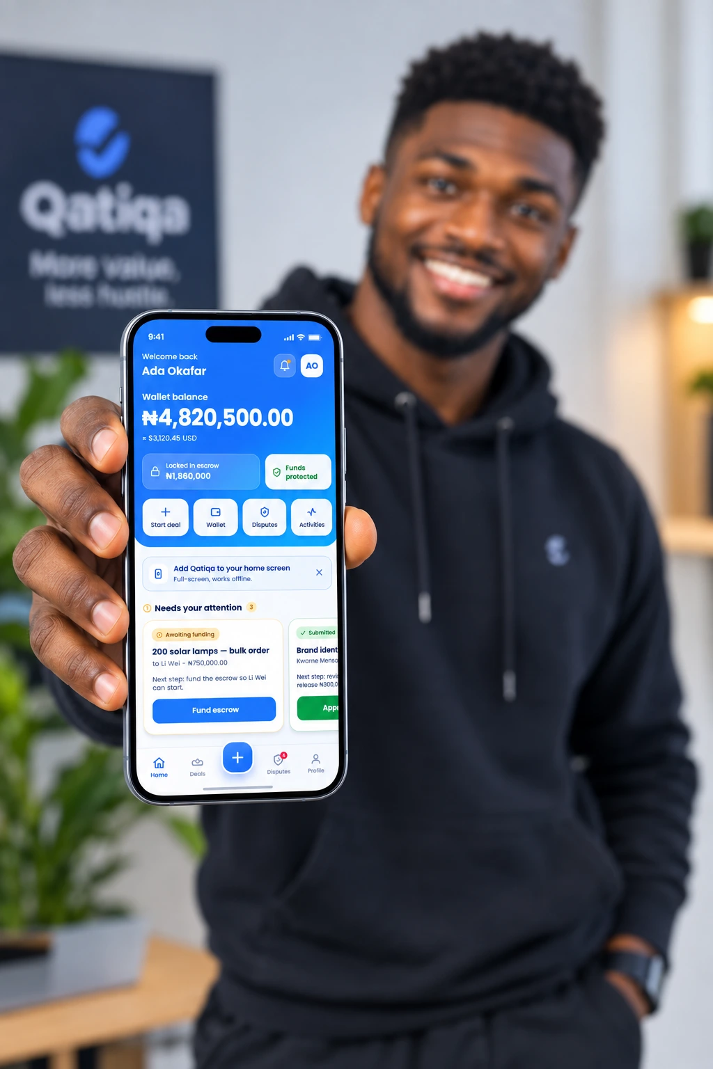 Bizik — secure escrow on WhatsApp